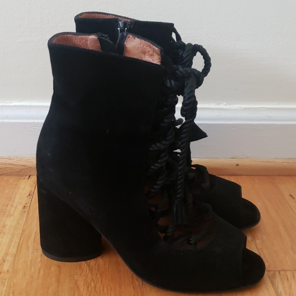 Jeffrey Campbell for Free Peoplw black booties - Picture 3 of 6